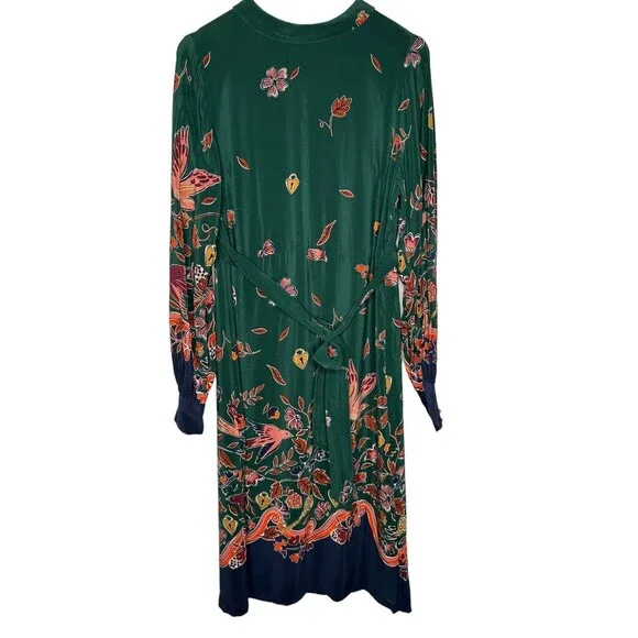 Boden Green Floral Midi Dress - Picture 8 of 15